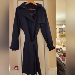 Gap Navy Blue Women's Trench Coat XL Very Good